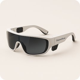 image des lunettes de glasses waves elles sont blanche et noir